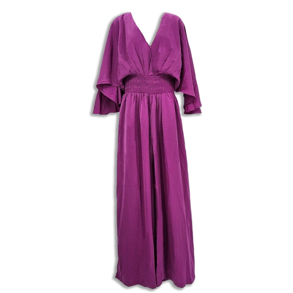 NWT Pink Lily Purple Silky Jumpsuit